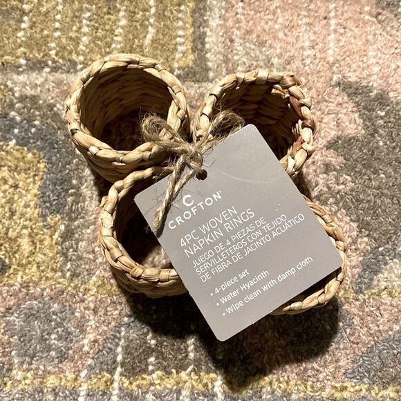 Crofton Napkin Ring Set  - Picture 1 of 4